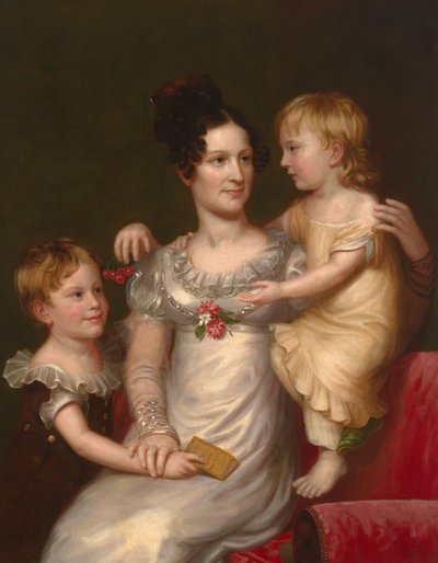 Sarah Weston Seaton z dziećmi Augustine i Julią autorstwa Charles Bird King