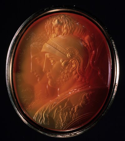 Kamea z Marsem i Belloną, ok. 1784 autorstwa Charles Brown
