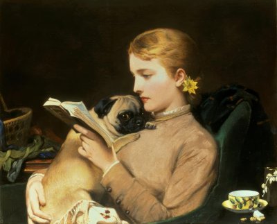 Blondynka i Brunetka autorstwa Charles Burton Barber