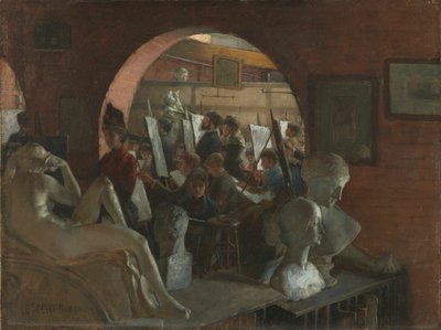 Alkowa w Lidze Studentów Sztuki, 1888. autorstwa Charles C. Curran