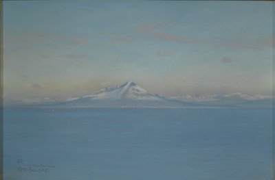 Północny wiatr z Villa Narcissus, Capri, luty 1905 (pastel i kredka lub kredka na papierze) autorstwa Charles Caryl Coleman