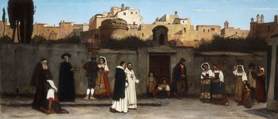 Rzymska scena uliczna, 1872 autorstwa Charles Caryl Coleman