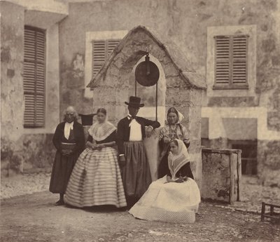 Baleary, mieszkańcy Palmy i okolic, 1860. autorstwa Charles Clifford