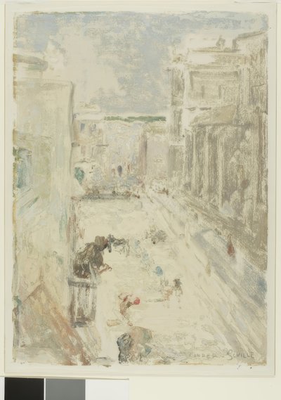 Ulica w Sewilli autorstwa Charles Edward Conder