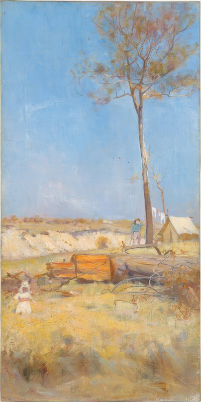 Pod południowym słońcem (obóz łupaczy) autorstwa Charles Edward Conder
