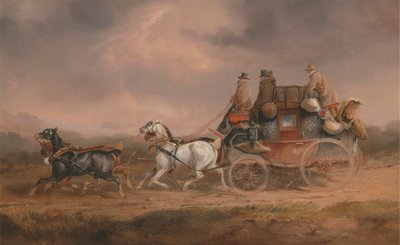 Treinadores de correio na estrada: o Louth-London Royal Mail progredindo em Speedpolish autorstwa Charles Cooper Henderson