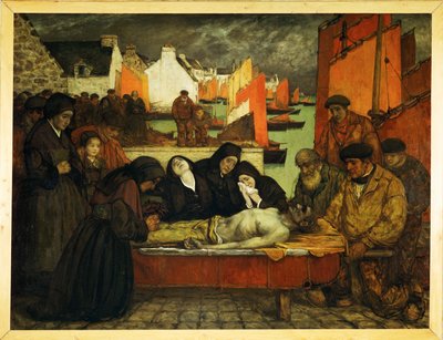 Kraj morza: Ból (obraz na płótnie) autorstwa Charles Cottet