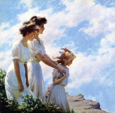Na klifie autorstwa Charles Courtney Curran