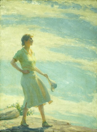 Chodzenie po klifie autorstwa Charles Courtney Curran