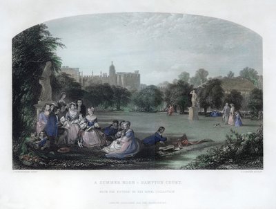 Letnie południe: Hampton Court, XIX w. autorstwa Charles Cousen