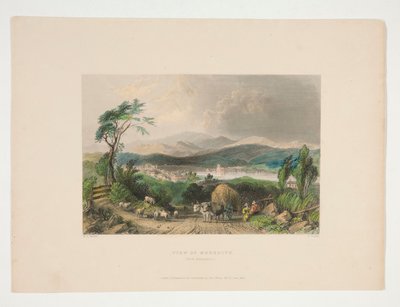 Widok Meredith, New Hampshire, ilustracja dla Nathaniela Parkera Willisa autorstwa Charles Cousen