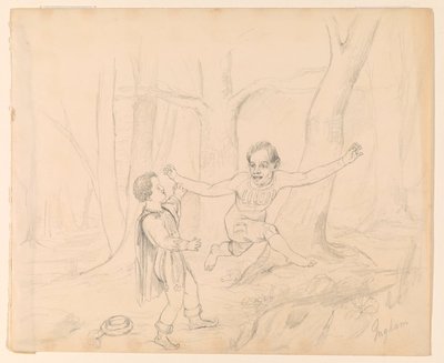 Scena ze Scotta autorstwa Charles Cromwell Ingham