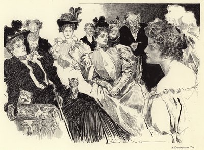 Herbata w salonie autorstwa Charles Dana Gibson