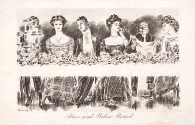 Powyżej i poniżej płyty (lito) autorstwa Charles Dana Gibson