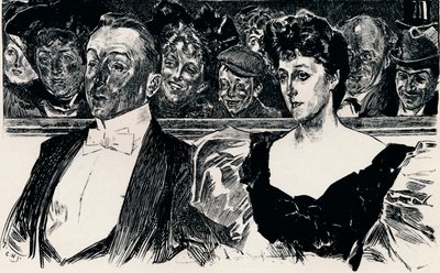 W Teatrze, c.1876-1898, 1898 autorstwa Charles Dana Gibson