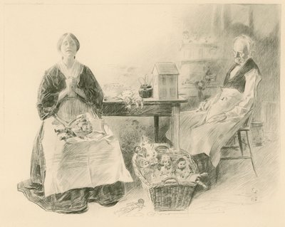Caleb Plummer i jego córka autorstwa Charles Dana Gibson