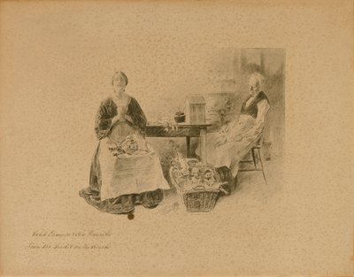 Caleb Plummer i jego córka, z "Świerszcza na ognisku" autorstwa Charles Dana Gibson