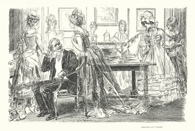 Wigilijni goście (litografia) autorstwa Charles Dana Gibson