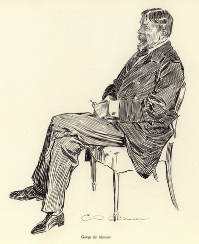 George Du Maurier, portret autorstwa Charles Dana Gibson