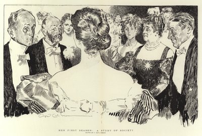 Jej pierwszy sezon, studium społeczeństwa autorstwa Charles Dana Gibson