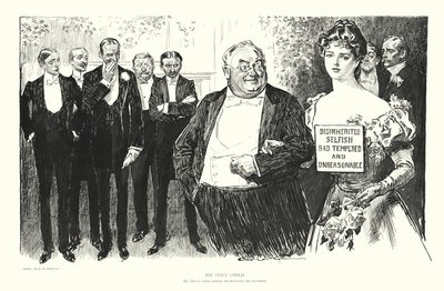 Jego jedyne dziecko (litografia) autorstwa Charles Dana Gibson