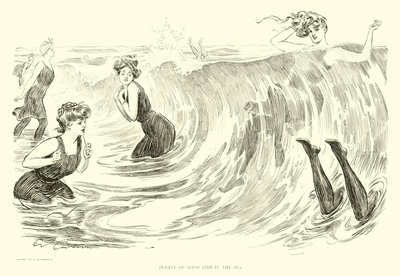 Ilustracja do drabiny społecznej (grafika) autorstwa Charles Dana Gibson