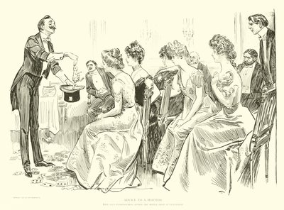 Ilustracja do drabiny społecznej autorstwa Charles Dana Gibson
