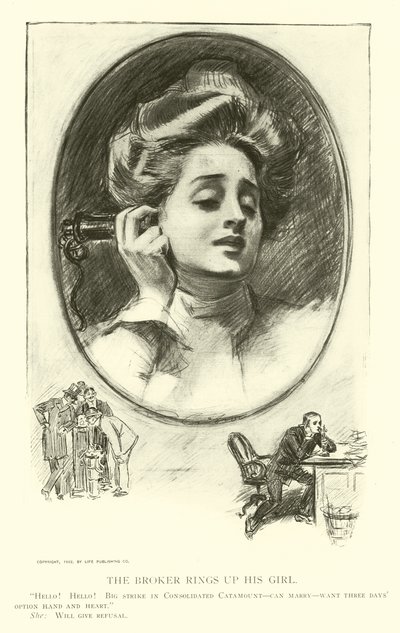Ilustracja do drabiny społecznej autorstwa Charles Dana Gibson