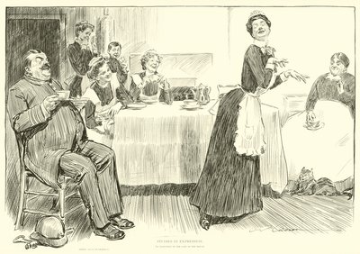 Ilustracja do drabiny społecznej autorstwa Charles Dana Gibson