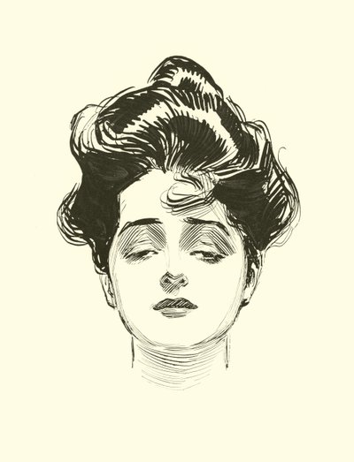Ilustracja do drabiny społecznej autorstwa Charles Dana Gibson