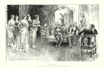 W roku przestępnym (litografia) autorstwa Charles Dana Gibson
