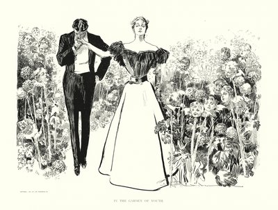 W ogrodzie młodości (litografia) autorstwa Charles Dana Gibson