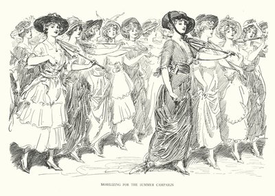 Mobilizacja do kampanii letniej (litografia) autorstwa Charles Dana Gibson