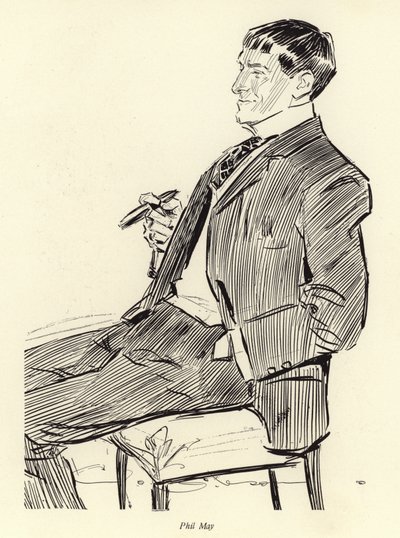 Phil May, portret autorstwa Charles Dana Gibson