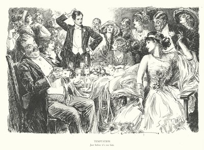 Pokusa, zanim będzie za późno (litografia) autorstwa Charles Dana Gibson