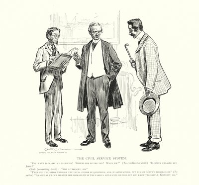 System służby cywilnej (litografia) autorstwa Charles Dana Gibson