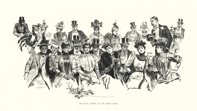Prawdziwa wystawa na pokazie koni (litografia) autorstwa Charles Dana Gibson
