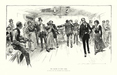 Salony Nowego Jorku (litografia) autorstwa Charles Dana Gibson