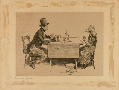 Tom Pinch i jego siostra, z "Martina Chuzzlewita" autorstwa Charles Dana Gibson