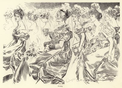 Czekam na salon autorstwa Charles Dana Gibson
