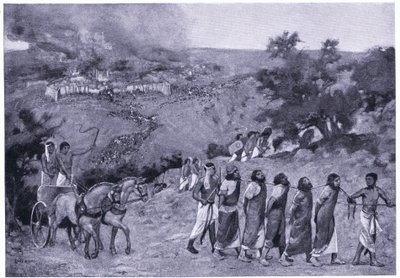 Egipski obóz na Górze Oliwnej, ok.1920 (lito) autorstwa Charles Daniel Ward
