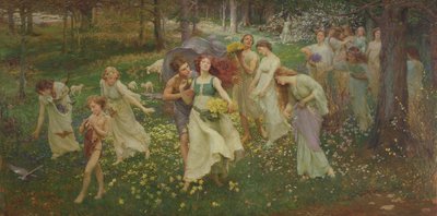 Postęp wiosny, 1905 autorstwa Charles Daniel Ward