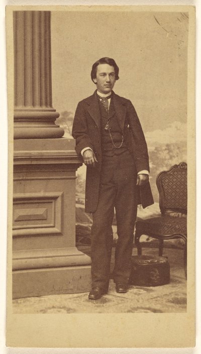 [Niezidentyfikowany młody mężczyzna, stojący]. autorstwa Charles DeForest Fredricks