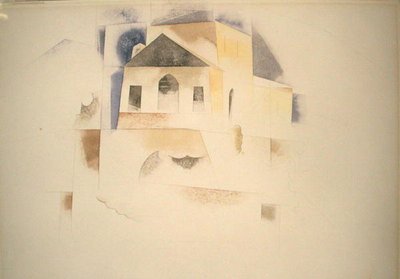 Dom Bermudzki (akwarela na papierze) autorstwa Charles Demuth