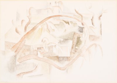 Bermudy: Dachy przez drzewa autorstwa Charles Demuth