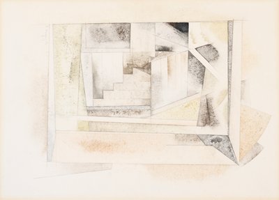 Bermudy, schody, 1917 (wc na papierze) autorstwa Charles Demuth