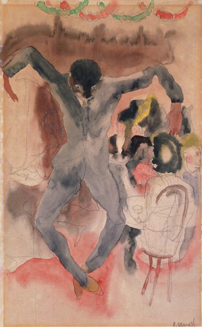 Black Dancing (туалет на бумаге)полировка autorstwa Charles Demuth