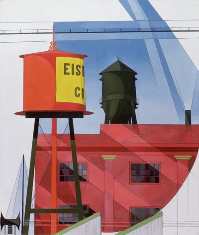 Abstrakcja budynków, Lancaster, 1931 autorstwa Charles Demuth