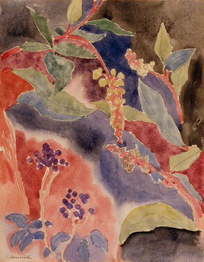 Liście i jagody autorstwa Charles Demuth