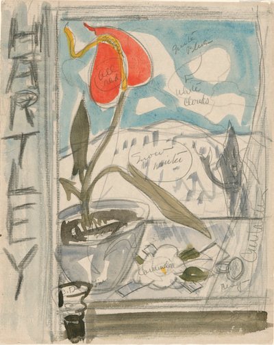 Studium do portretu plakatowego: Marsden Hartley autorstwa Charles Demuth
